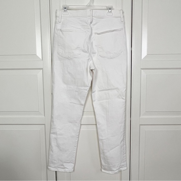 Madewell | The High-Rise Slim Boyjean in Tile White Size 28 - Picture 7 of 12